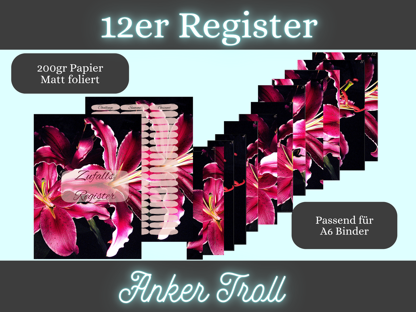 Zufalls-Register 12er Lilie