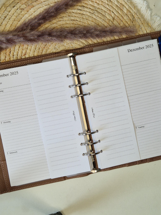 Schmale To Do Liste A5 oder Personal Planer Einlagen 40 Blatt | -Listen-Nachfüllung
