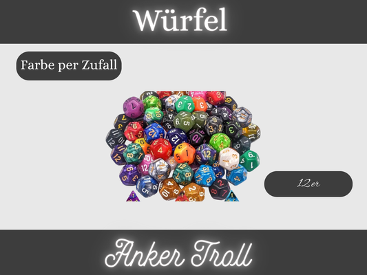 12er Würfel, 12 Seitiger Würfel, Spielwürfel