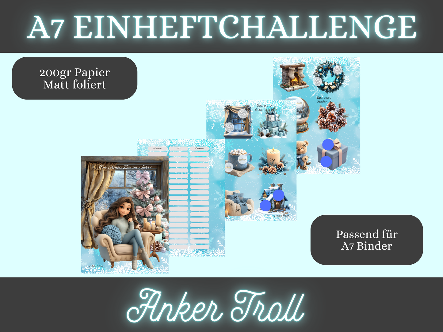 A7 Mini Jahreschallenge zum einheften