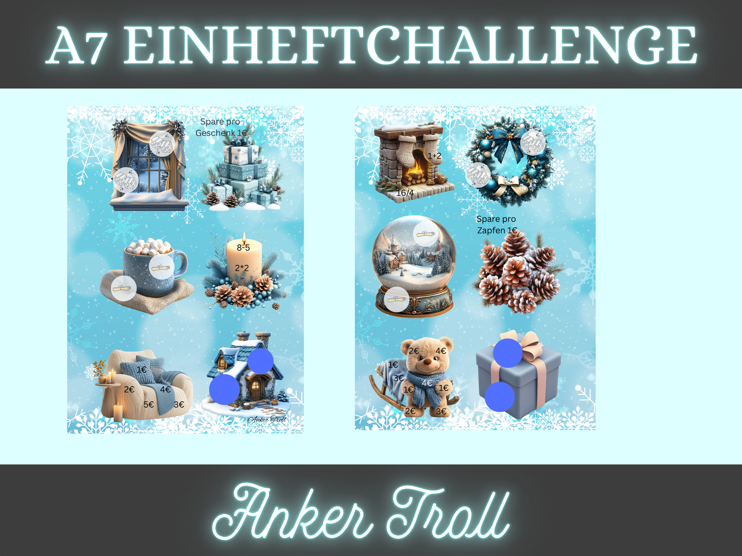 A7 Mini Jahreschallenge zum einheften