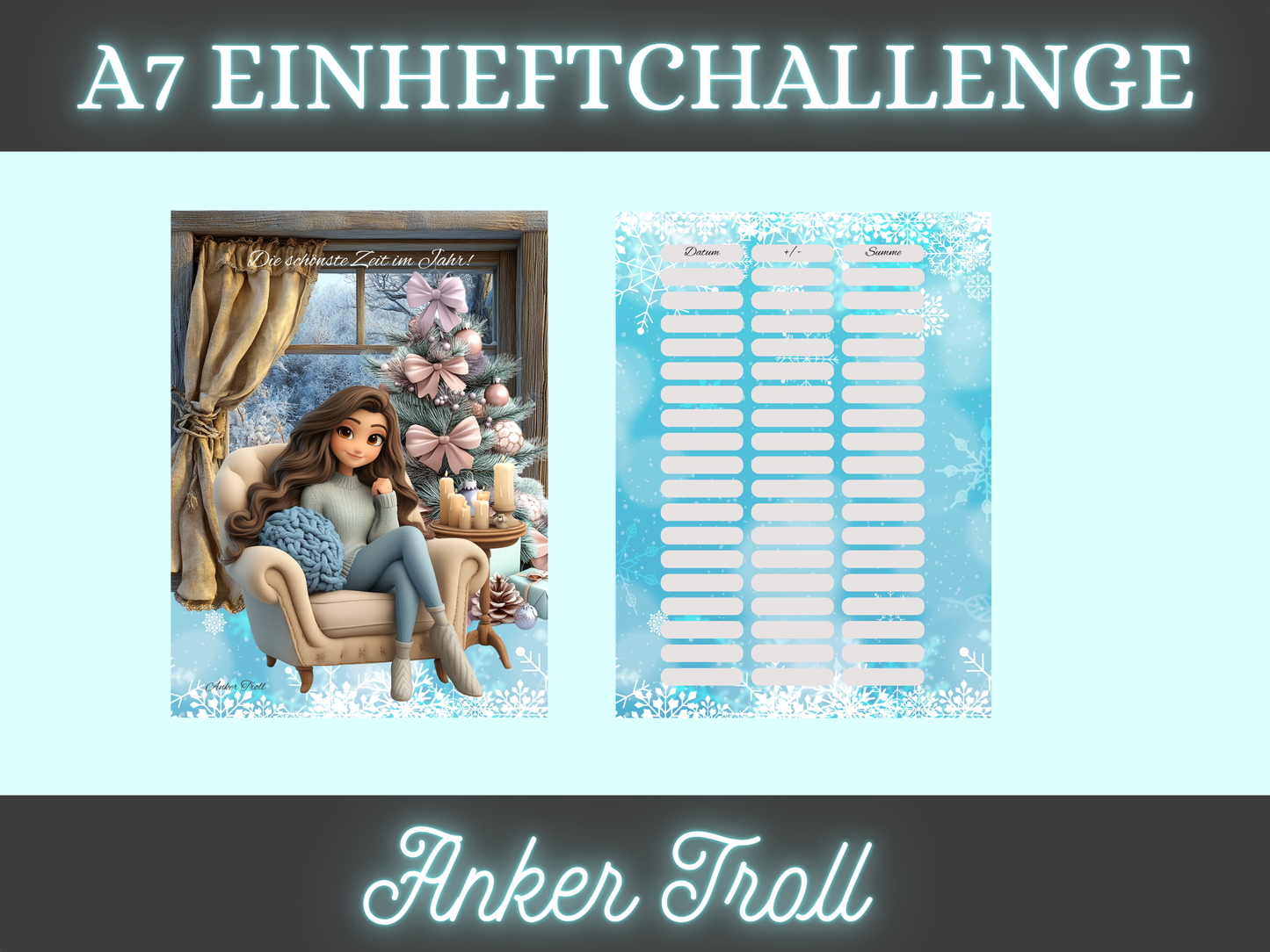 A7 Mini Jahreschallenge zum einheften
