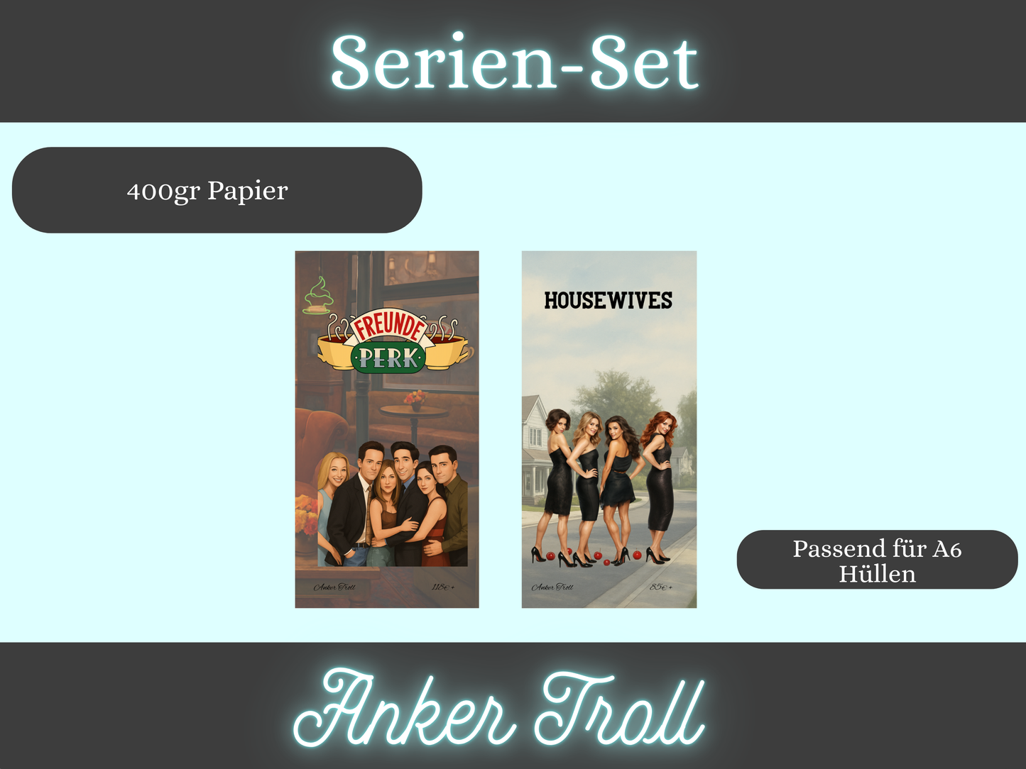 Serien-Set , Serien-Marathon, 3er Klappkarte