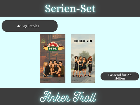 Serien-Set , Serien-Marathon, 3er Klappkarte